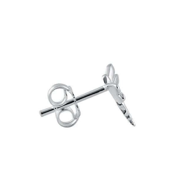 925 Sterling Silver Dragonfly Dainty Stud Earrings New - Picture 3 of 4